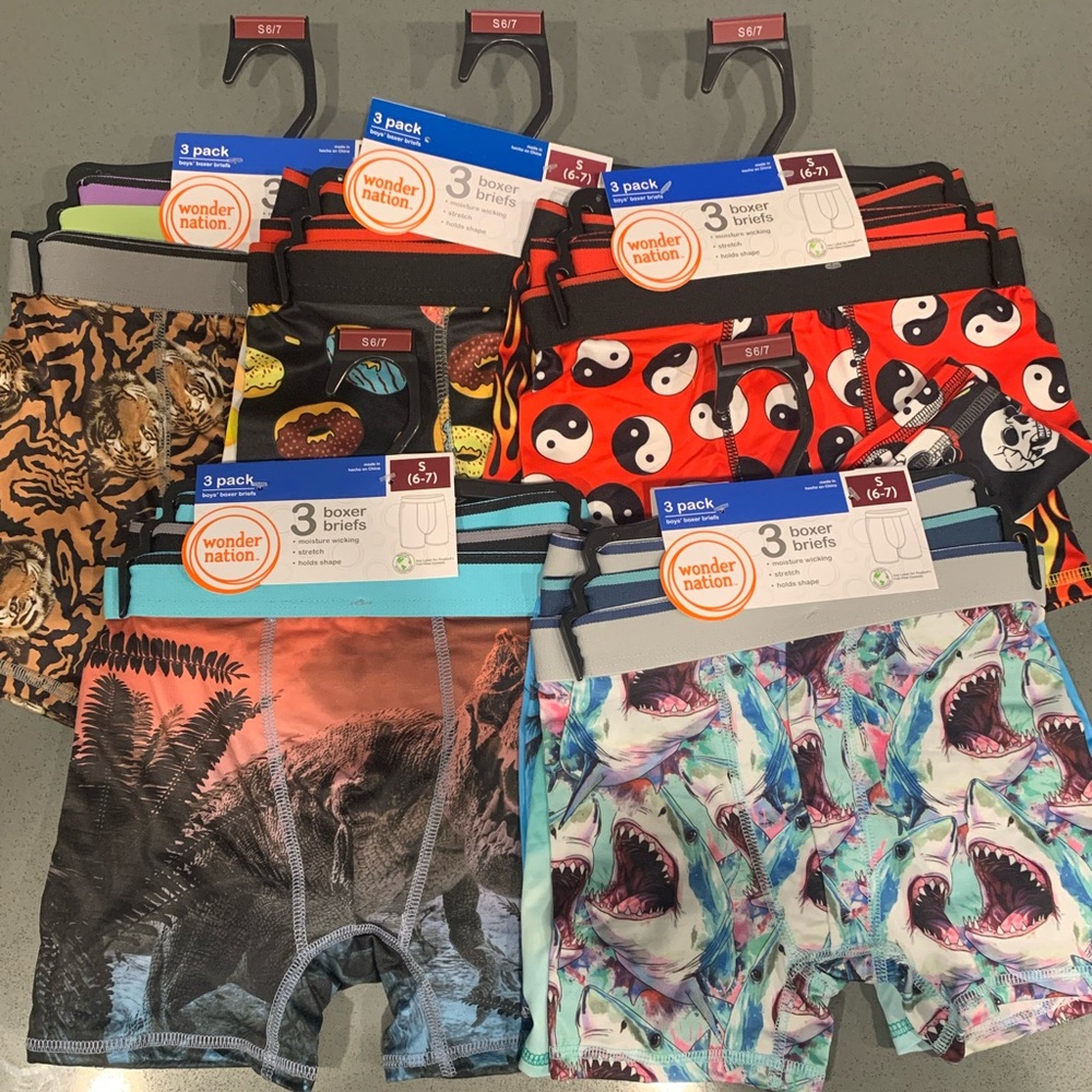 Wonder Nation (5) sets of 3 pack Boxer Briefs